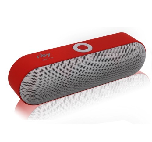 Bluetooth stereo reproduktor NBY-18, 2x3W červená