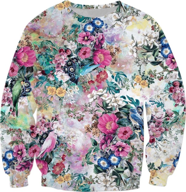 Blumen-Sweatshirt XXL 2