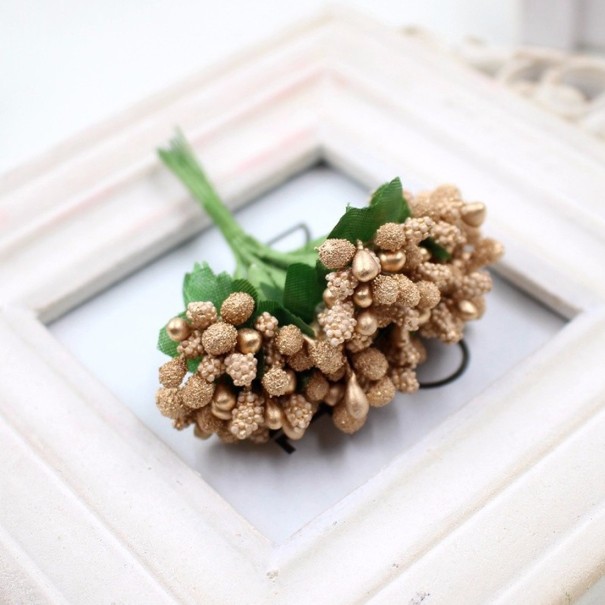 Blumendekoration J3506 golden