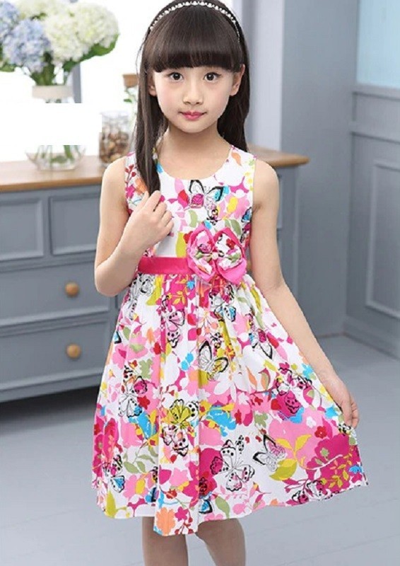 Blumenkleid für Mädchen N88 14 E