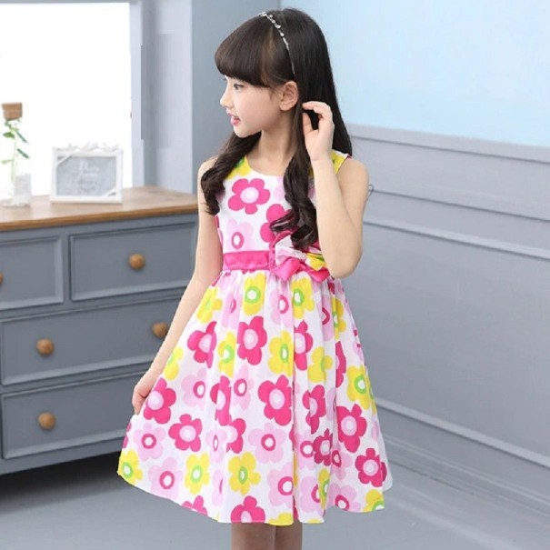 Blumenkleid für Mädchen N88 5 B