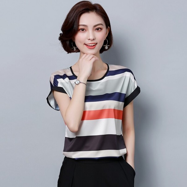 Blusa da donna a righe XXL