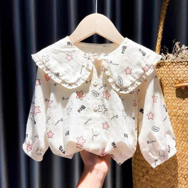 Blusa da ragazza L1791 6-12 mesi C