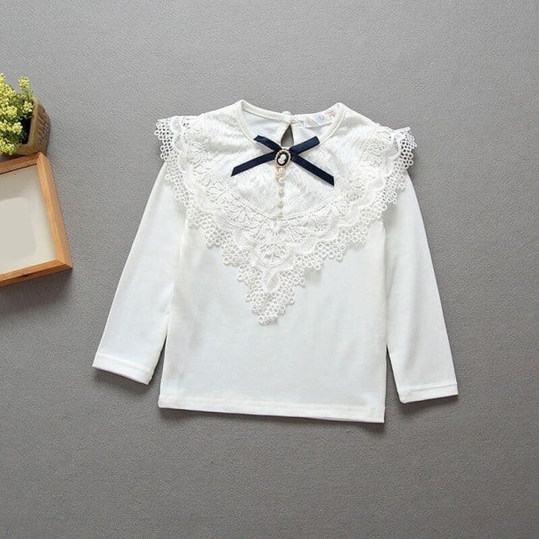 Blusa de Menina L1748 branco 3