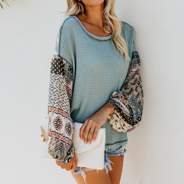 Blusa de mujer Zoe turquesa M