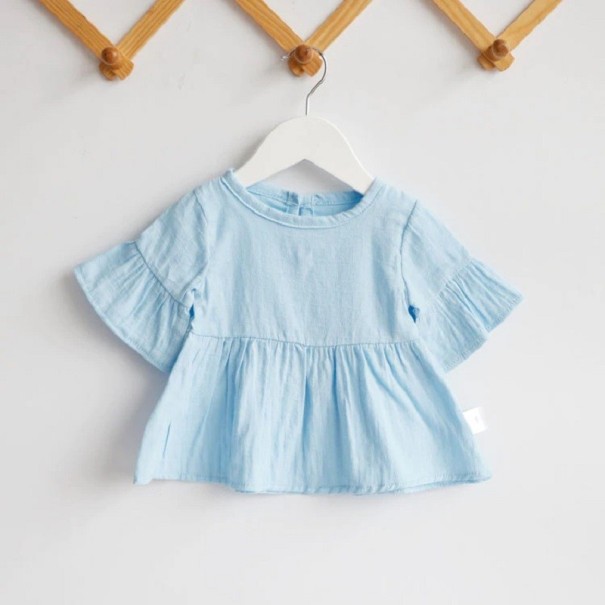Blusa de niña L1742 azul claro 4