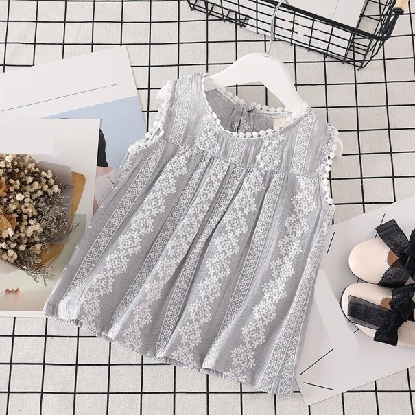 Blusa de niña L1754 gris 6-12 meses