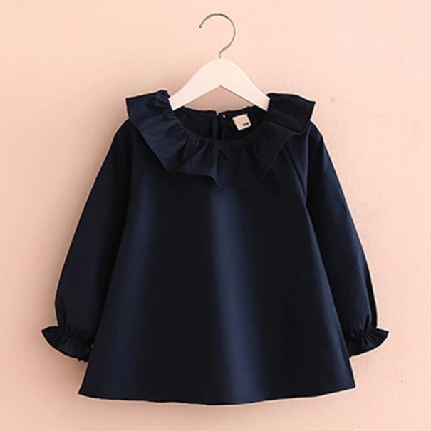 Blusa de niña L1772 azul oscuro 3