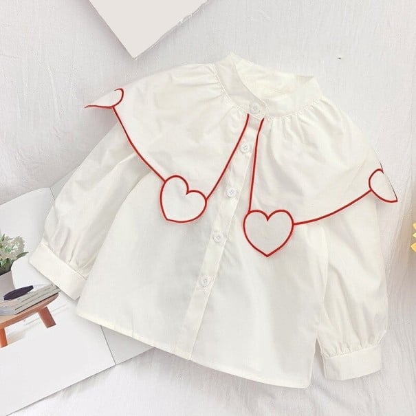 Blusa de niña L1785 rojo 4