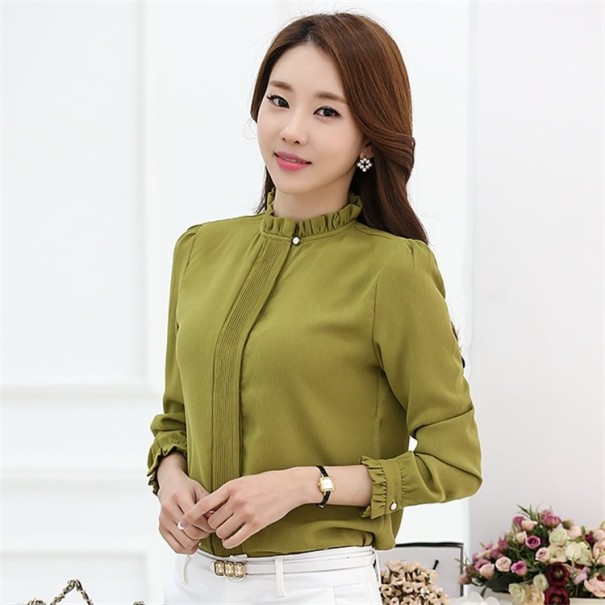 Blusa elegante de mujer Tatiana oliva XS