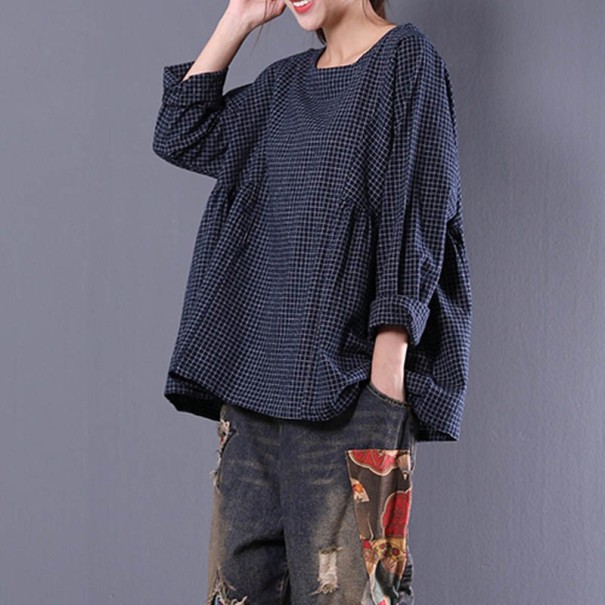 Blusa mujer Cristal azul oscuro 4XL