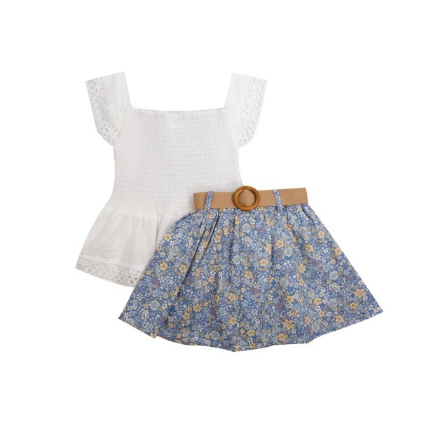Blusa y falda de niña L1424 3