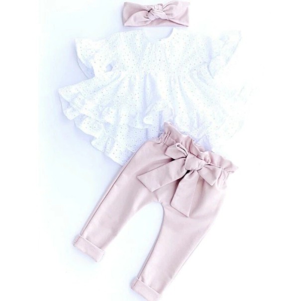 Bluse und Hose für Mädchen L1476 18-24 Monate