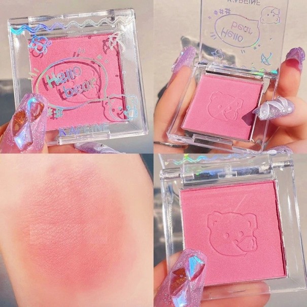 Blush com alto pigmento Blush em pó mate de longa duração Plum