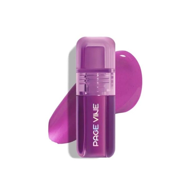 Blush líquido perolado para rosto e lábios 3 g 10,5 x 4 cm Blush à prova de água de longa duração resistente ao suor efeito iluminador roxo