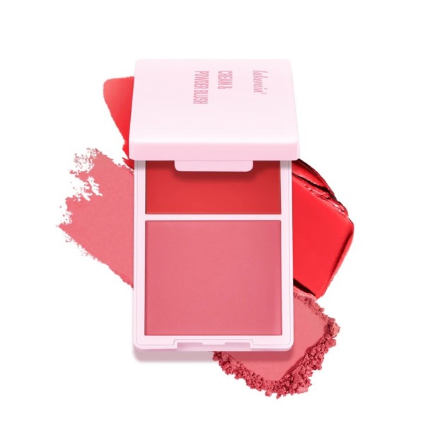 Blush Mate Doble 2 en 1 10,1 x 5,7 x 1,5 cm Paleta Resistente al Agua en Textura en Polvo y Crema Rubor y Sombras de Ojos Altamente Pigmentadas 5