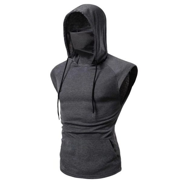 Bluza męska bez rękawów T2001 ciemnoszary XL