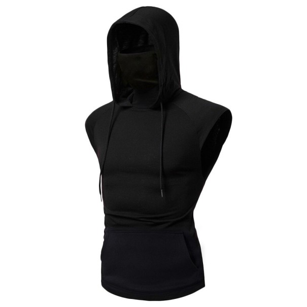 Bluza męska bez rękawów T2001 czarny S