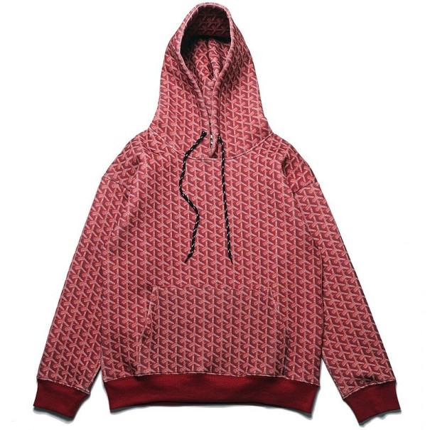 Bluza męska z kapturem F169 czerwony S