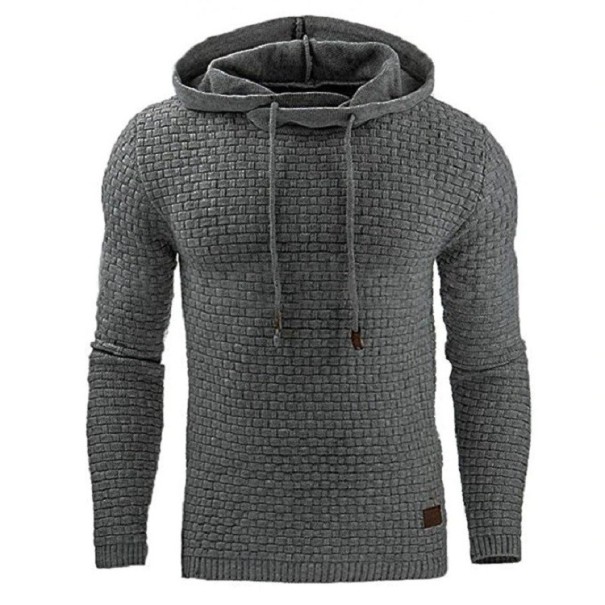 Bluza męska z kapturem F8 ciemnoszary XS