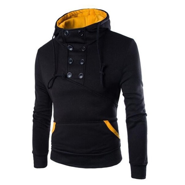 Bluza męska zapinana na guziki czarny XL