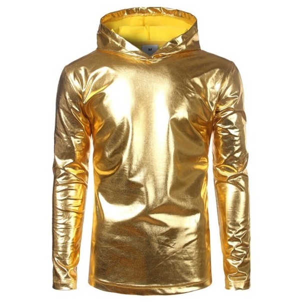 Bluza metaliczna złoto XXL