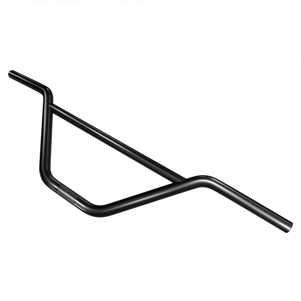 BMX styr 740 mm bredde kromkonstruktion diameter 22,2 mm højde 170 mm ståludførelse til BMX freestyle cykel sort