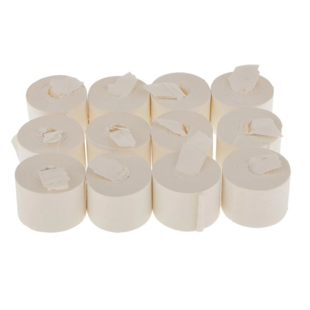 Bobines de bouche ruban blanc infini 12 pcs 1