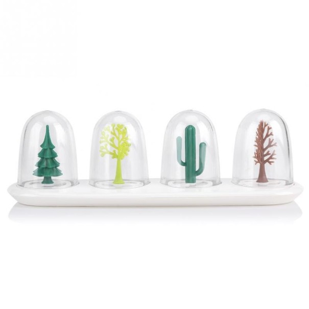 Bocaux à épices décoratifs 4 pièces 1