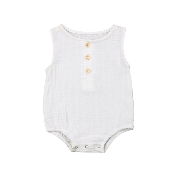 Body de bebé N729 branco 6-12 meses