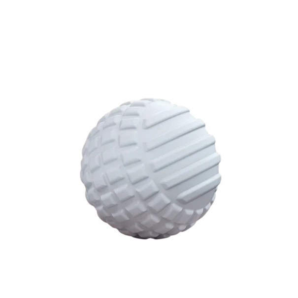 Body Massage Ball with Adjustable Pressure, Multi-Angled Design for Fatigue Relief white
