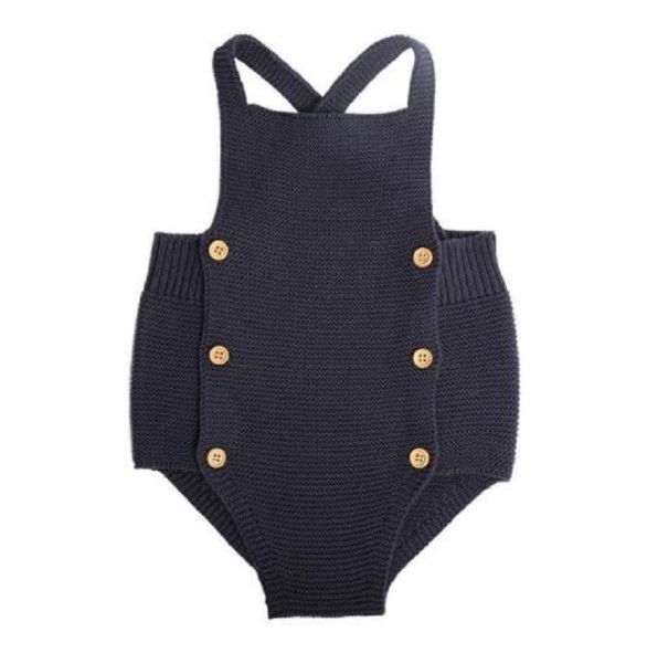 Body per neonati N769 blu scuro 0-3 mesi