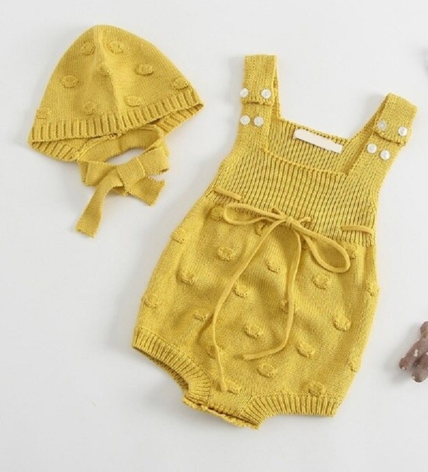 Body per neonati N828 giallo scuro 3-6 mesi B