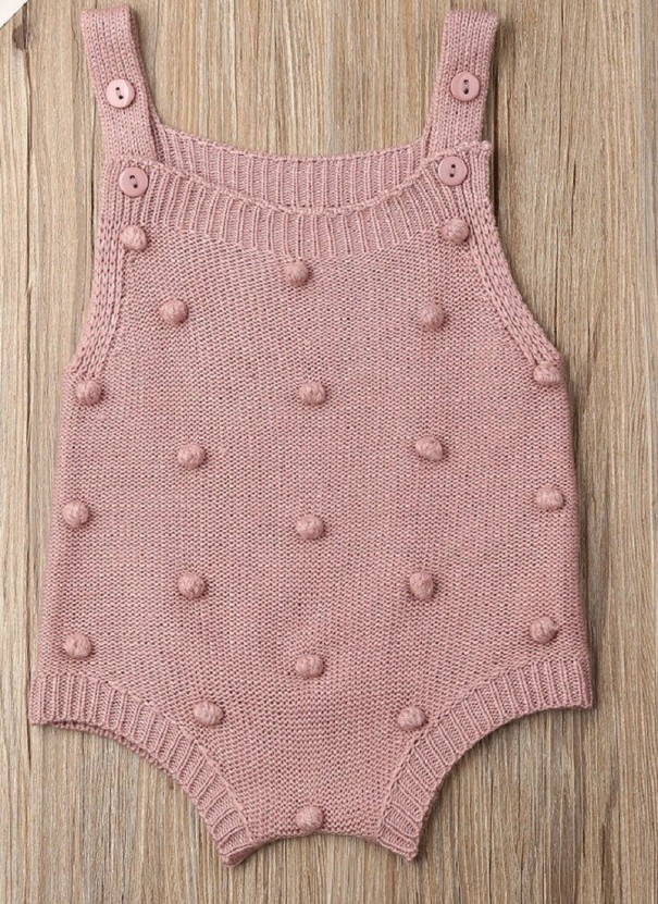 Body pour bébé N772 vieux rose 3-6 mois