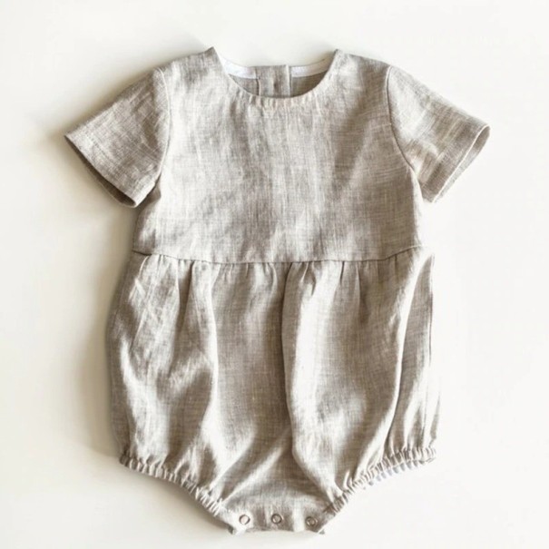 Body pour bébé N780 gris clair 0-3 mois