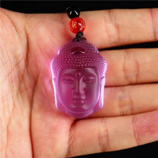Boeddha ketting D526 lichtpaars