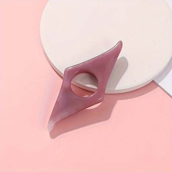 Boeklegger met vingeropening 8,5 x 2 cm ergonomische vorm kleurrijk praktische leesaccessoire roze