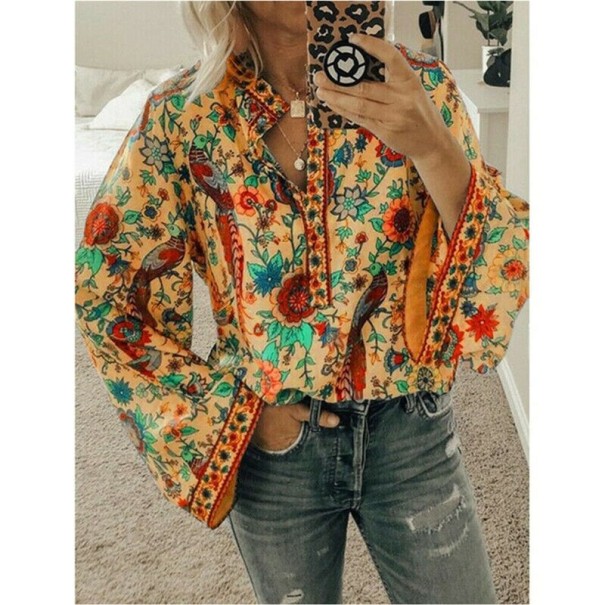 Boho-Hemd für Damen orange XL