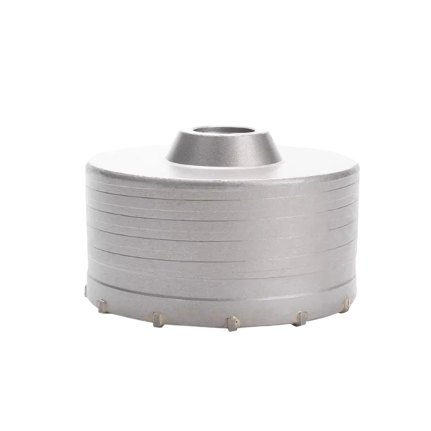 Bohrkrone 125×70 mm hohl aus Metall für das Bohren von großen Durchmessern in Baustellenmaterialien