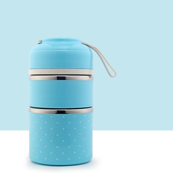 Boîte à déjeuner empilable bleu 2