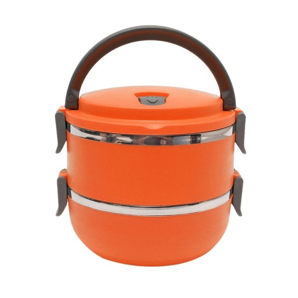 Boîte à lunch à deux niveaux C160 orange