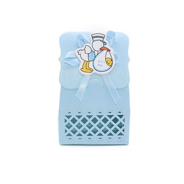 Boîte cadeau pour bébé 12 pcs bleu 5