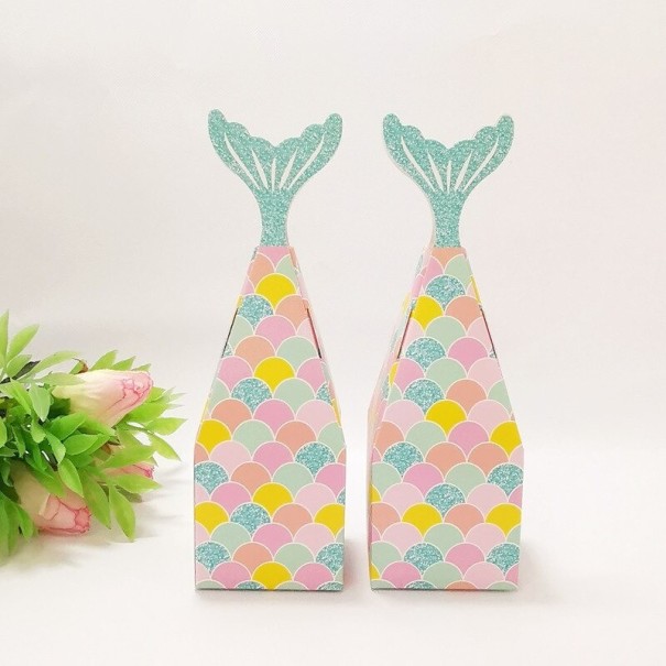 Boîte cadeau pour bonbons 20 pcs turquoise