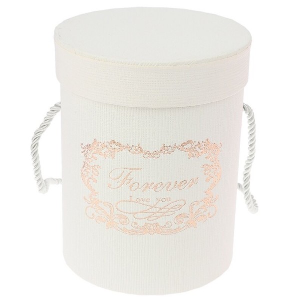 Boîte cadeau pour bouquet C633 crème