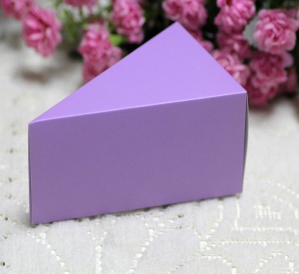 Boîte cadeau pour desserts 10 pcs violet