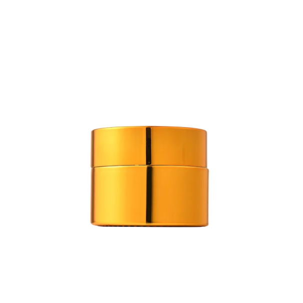 Boîte cosmétique vide avec couvercle récipient rond 15 g pot compact diamètre 4,3 cm boîte dorée pour le stockage et le transport de cosmétiques 1