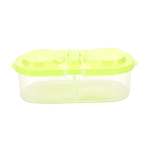 Boîte double pour aliments vert clair