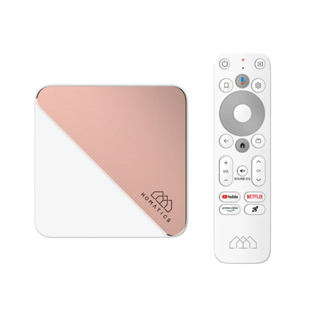 Boîtier TV 4K Plus Android TV14 Amlogic S905X4 4GB DDR4 32GB eMMC Wifi6 BT5.0 Dolby Vision Atmos Netflix 4K Prime Video Chromecast 1
