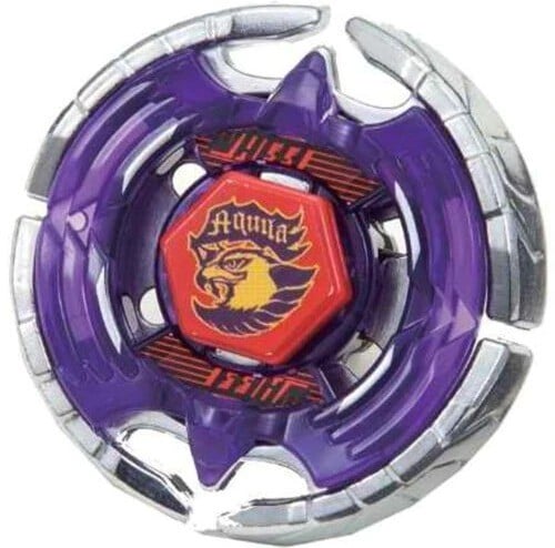 Bojová káča pro souboje roztočených káč Z kovu és műanyagból ABS Átmérő cca 5 cm Lila és ezüst szín drámai madár mintával 1