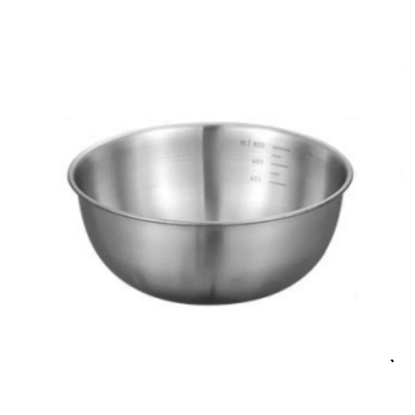 Bol de gătit din oțel inoxidabil 17,3 x 7 cm Volum 700 ml Bol cu marcaje de litri Bol de bucătărie din oțel inoxidabil Pregătirea alimentelor Coacerea și gătitul
